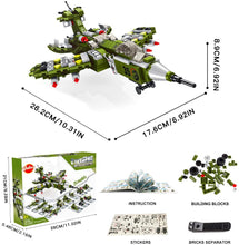 Carica l&#39;immagine nel visualizzatore di Gallery, VATOS Giocattoli da Costruzione STEM Giocattoli di Ingegneria Cacciatorpediniere per Ragazzi 576 PZ Creativa 25 in 1 Educativo Kit di Blocchi di Costruzione Migliori Regali per Bambini 5-12 Anni