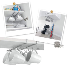 Carica l&#39;immagine nel visualizzatore di Gallery, Metaltex My-Mug - Porta Tazze Quantità: 1 pezzo, Grigio Metallizzato - Ilgrandebazar