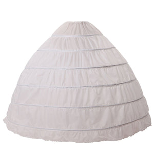 BEAUTELICATE Sottogonna Petticoat Donna Gonna Lunga 6 Cerchio Crinolina... - Ilgrandebazar