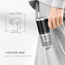 Carica l&#39;immagine nel visualizzatore di Gallery, Mini Aspirapolvere per Auto Senza Filo Ricaricabile con USB, Aspirabriciole Portatile, (Potente 120W, 6000Pa, 7.4V), Nero