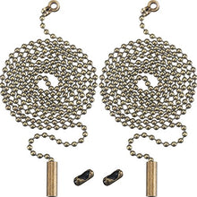 Carica l&#39;immagine nel visualizzatore di Gallery, Shappy 2 Pezzi Bronzo Catena in Rilievo Estensione con Connectore per...