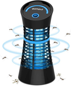 Qomolo Lampada Antizanzare Luce Antizanzare Zanzariera Elettrica Cattura Zanzare Efficiente Lampada Zanzare con Luce UV la Cattura di Piccoli Insetti Zanzara per Casa Ufficio Cucina