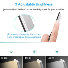 Carica l&#39;immagine nel visualizzatore di Gallery, EasyULT Lampada da Lettura USB Ricaricabile, Luce Notturna, 3 Nera - Ilgrandebazar
