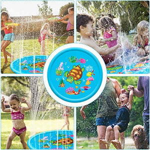 Stuoia per Giochi con Spruzzi E d'Acqua Bambini blu-110CM / 43Inch