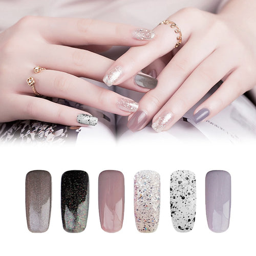 KADS 6PCS Soak Off UV LED Smalto semipermanente in Gel gel polish Nail SET 19 - Ilgrandebazar