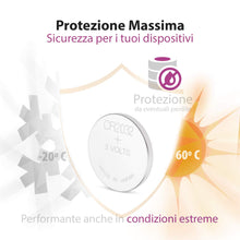 Carica l&#39;immagine nel visualizzatore di Gallery, Pile CR2032 - Confezione da 10 Batterie a Bottone al Litio - 10 Pack
