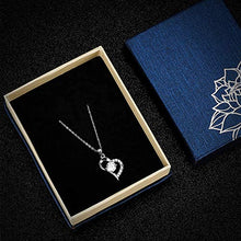 Carica l&#39;immagine nel visualizzatore di Gallery, S925 Collana moda argento Squisito diamante artificiale collana L&#39;amore