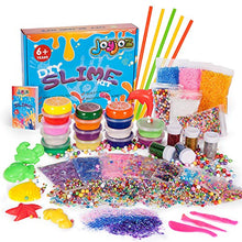 Carica l&#39;immagine nel visualizzatore di Gallery, Joyjoz Slime DIY Kit Fluffy Giocattoli, 12 Argilla Cristallo + 3 Slime... - Ilgrandebazar