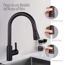 Carica l&#39;immagine nel visualizzatore di Gallery, Rubinetto da Cucina, Dalmo - DAKF8F, Miscelatore Cucina con Doccetta...
