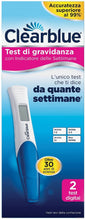 Carica l&#39;immagine nel visualizzatore di Gallery, Clearblue Test di Gravidanza Digitale con Indicatore delle Settimane - Pacco con 2 test