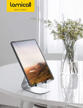 Carica l&#39;immagine nel visualizzatore di Gallery, Lamicall Supporto Tablet, Supporto Regolabile : Universale Stand Dock per 2018 Pad PRO 10.5, PRO 9.7, PRO 12.9, Pad Mini 2 3 4, Pad Air, Air 2, Phone, Samsung Tab, Altri Tablets - Argento