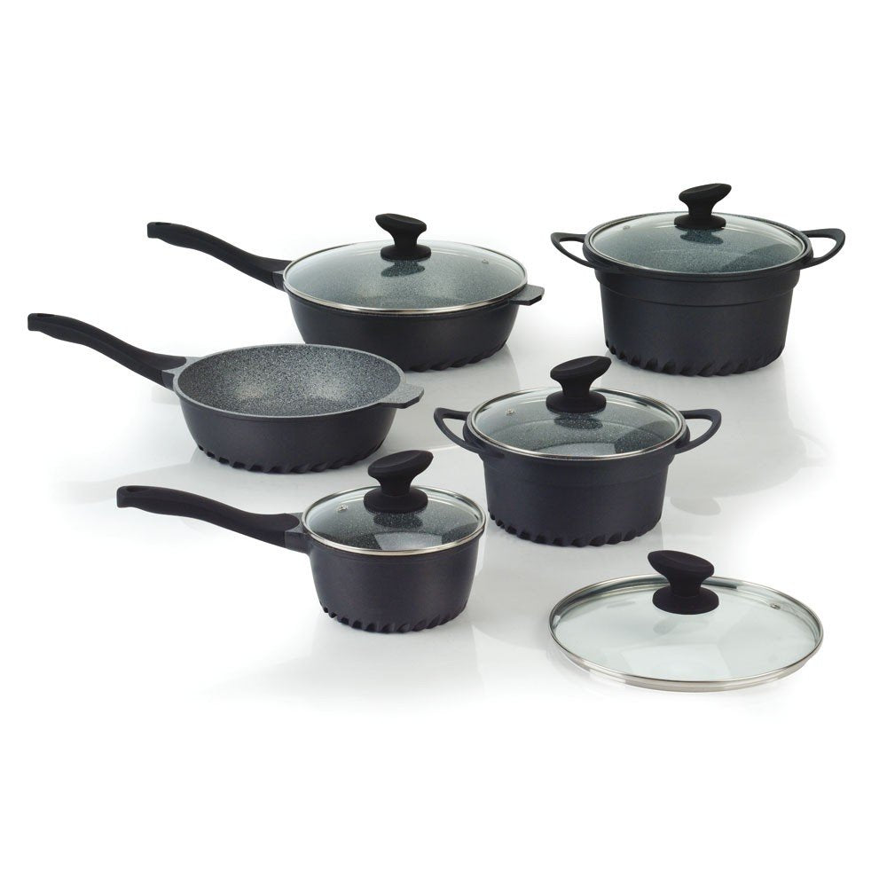 Tognana Evoluta Set Batteria, Alluminio Pressofuso, Grigio 10 pezzi, - Ilgrandebazar