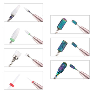 Set di Punte per Unghie, H/E 7 Pcs Fresa Unghi, Professionale Nail... - Ilgrandebazar
