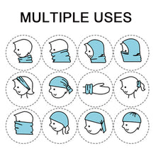 Carica l&#39;immagine nel visualizzatore di Gallery, Danolt 4 PCS Multiuso Sciarpa per Bambini, 2 in 1 Cute Cappello del Cotone...