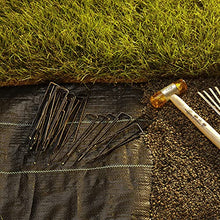 Carica l'immagine nel visualizzatore di Gallery, GardenMate 100x Picchetti di Ancoraggio Lunghi 150mm e Larghi 25mm in Filo d'Acciaio dello Spessore di 2,9mm