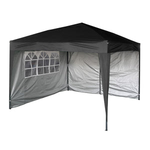 Mcc® Gazebo Impermeabile Premier 3x3M Pieghevole, Tendone a nero - Ilgrandebazar