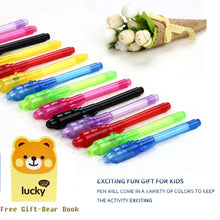Carica l&#39;immagine nel visualizzatore di Gallery, DazSpirit 7Pcs Penna Magica con Luce Invisibile Inchiostro Penne Beige