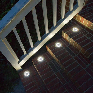 Luci Solari Giardino 8 LED,Dingde led da Esterno,LED Luce 4 Pezzi - Ilgrandebazar