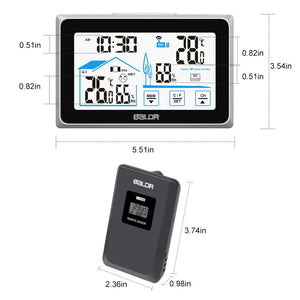 FLYLAND Stazione meteorologica Wireless,Stazione di previsione del black - Ilgrandebazar