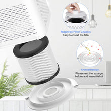 Carica l'immagine nel visualizzatore di Gallery, Purificatore d'Aria con H13 filtro HEPA,Effetti Filtrazione 99,97%, Silenzioso filtro dell'aria USB con Funzione Aromaterapia e Luce notturna,per Casa Ufficio, Allergie, Formaldeide, Fumi