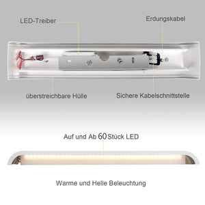 2 Pezzi LED Lampada da Parete 16W Bianco 2x 16w Caldo - Alluminio - Ilgrandebazar