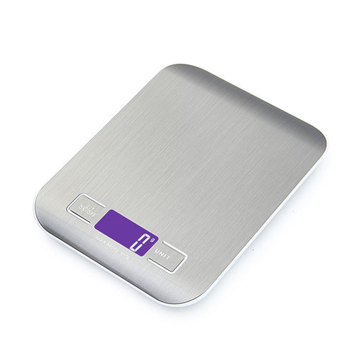 GPISEN Bilancia da Cucina Smart Digitale con Funzione Tare,5kg/11 lbs Argento - Ilgrandebazar
