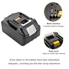 Carica l&#39;immagine nel visualizzatore di Gallery, 2 X 18 V 5,0 Ah BL1850 batteria di ricambio con caricatore 3A per makita... - Ilgrandebazar