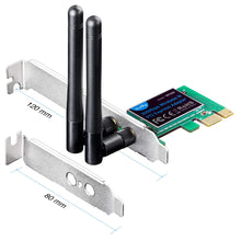 Carica l&#39;immagine nel visualizzatore di Gallery, Cudy 300 Mbit/s PCIe WLAN, Scheda di rete WLAN PCI Express da 300 Mbit/s. - Ilgrandebazar