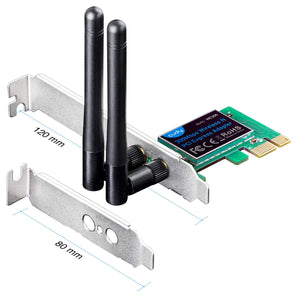 Cudy 300 Mbit/s PCIe WLAN, Scheda di rete WLAN PCI Express da 300 Mbit/s. - Ilgrandebazar