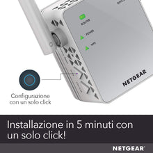 Carica l&#39;immagine nel visualizzatore di Gallery, Netgear EX3700 Ripetitore WiFi AC750, Extender e 750 Mbps, Argento