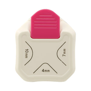 Vaessen Creative 3 in 1 Perforatrice per Arrotonda Angoli, 4-7-10 mm, Bianca - Ilgrandebazar