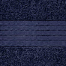 Carica l'immagine nel visualizzatore di Gallery, Dreamscene Bale, Navy, 10 Pezzi Set di Asciugamani da Bagno - Ilgrandebazar