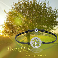 Carica l&#39;immagine nel visualizzatore di Gallery, J.Endéar Albero Della vita Braccialetti Donna, Vero Argento 925 Bracciale... - Ilgrandebazar