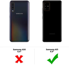 Carica l'immagine nel visualizzatore di Gallery, EasyAcc Custodia per Samsung Galaxy A51, Morbido TPU Cover Slim Anti Scivolo Protezione Posteriore Case Antiurto E' Adatto per Samsung Galaxy A51- Nero