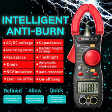 Carica l'immagine nel visualizzatore di Gallery, Pinza Amperometrica,Amperometro di Corrente DC/AC: 500A/600V A,Intervallo Automatico di Conteggi True-RMS 2000, Con funzione di rilevamento della parete divisoria NCV(Corrente DC/AC)