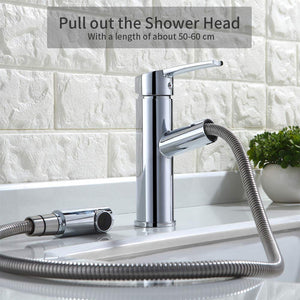 HOMELODY Miscelatore Lavabo con Doccetta Estraibile Rubinetto per... - Ilgrandebazar