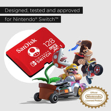 Carica l&#39;immagine nel visualizzatore di Gallery, SanDisk MicroSDXC UHS-I Scheda per Nintendo Switch 128 128 GB, Rosso (Red)