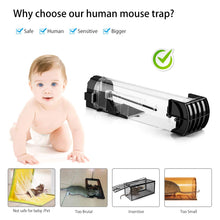 Carica l&#39;immagine nel visualizzatore di Gallery, Awroutdoor 2 Pezzi 2 Pièces Due clip per mouse riutilizzabili, 2PCS* nero - Ilgrandebazar