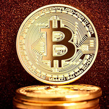 Carica l'immagine nel visualizzatore di Gallery, HOUSE CLOUD Moneta Fisica Bitcoin Color Oro . Vero Pezzo da Collezione Porta... - Ilgrandebazar