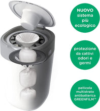 Carica l&#39;immagine nel visualizzatore di Gallery, Tommee Tippee Ricariche per Mangiapannolini Avanzato Twist And Click, Con Pellicola Antibatterica Greenfilm Prodotta In Modo Biologico, 3 pezzi 3 ricariche