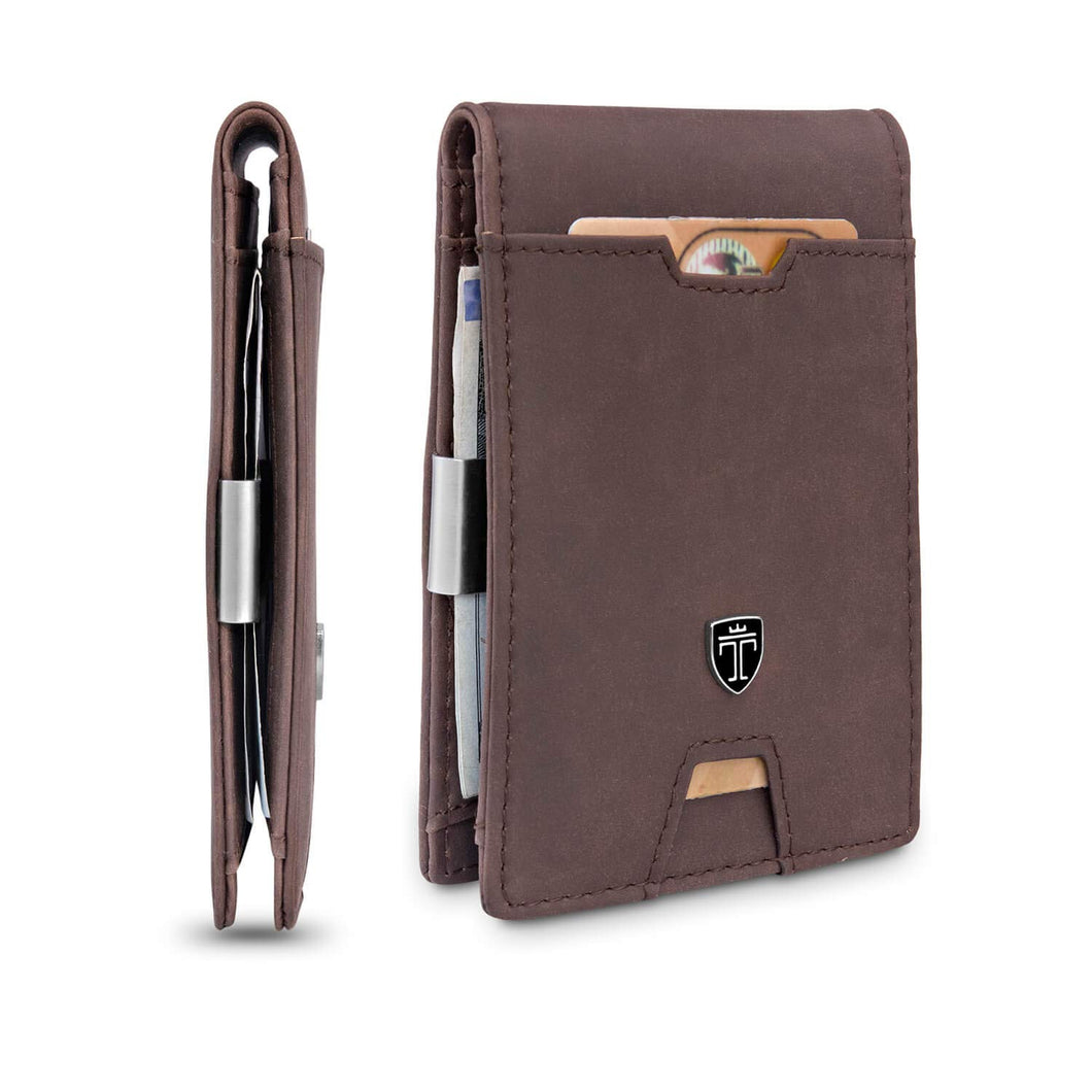 TRAVANDO ® Portafoglio uomo piccolo con protezione RFID 