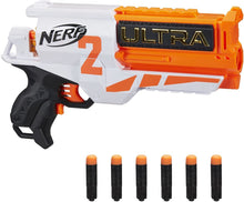 Carica l'immagine nel visualizzatore di Gallery, Hasbro Nerf Ultra Two Blaster Motorizzato - Blaster con Retrocarica rapida, 6 dardi Nerf Ultra - Compatibile solo con i dardi Nerf Ultra, Bianco/Arancione Hasbro Nerf Single