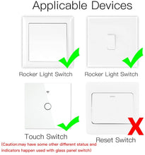 Carica l'immagine nel visualizzatore di Gallery, MoesGo Mini 2 Gang Modulo WiFi fai da te per interruttori luce, controllo remoto tramite app Smart Life/Tuya, compatibile con Alexa Echo e Google Home,1/2 Way