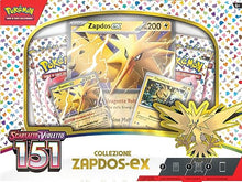 Carica l&#39;immagine nel visualizzatore di Gallery, Pokémon Collezione Zapdos-ex dell’espansione Scarlatto e Violetto-151 del GCC, edizione in italiano, 290-60362