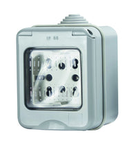 Carica l&#39;immagine nel visualizzatore di Gallery, 4Box 4B H21 Contenitore Ip55 Completo di Presa Side, 250 V, Grigio - Ilgrandebazar
