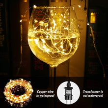 Carica l&#39;immagine nel visualizzatore di Gallery, LE Luci Catena Filo in Rame 20m 200 LED Bianco Caldo 3000K, 20m, - Ilgrandebazar