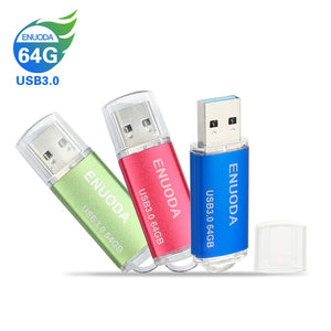 3 Pezzi 64GB Chiavetta ENUODA Pennetta Girevole USB 3.0 3.0, 64gb-color - Ilgrandebazar
