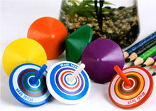 Carica l'immagine nel visualizzatore di Gallery, LISOPO 15 trottole in legno, giocattolo colorato, per feste di compleanno per bambini