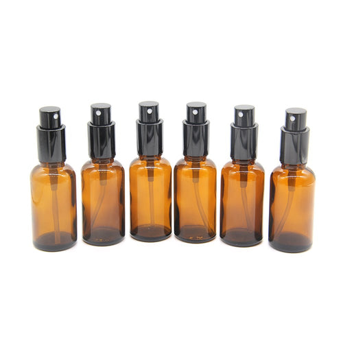 One Trillion,Bottiglie spray,30ml bottiglie di vetro ambrato con 6, Ambra - Ilgrandebazar