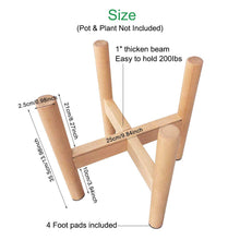 Carica l&#39;immagine nel visualizzatore di Gallery, Plant Stands, Stand per Piante,Mensola Fiori e Piante, Wood color